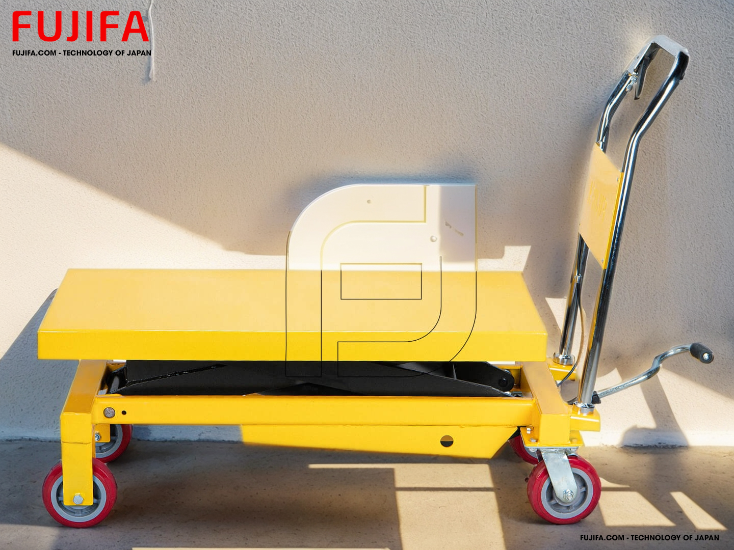 Xe Nâng Bàn 350Kg Khung Kéo Đôi Cao 1.3m PTS 350A FUJIFA Chính Hãng phân phối COCQ