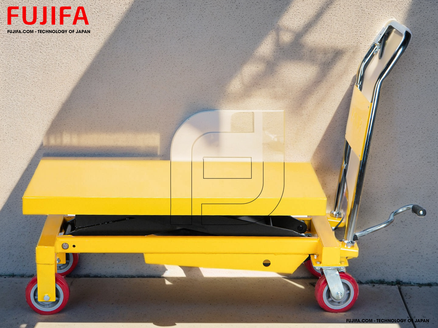 Xe Nâng Bàn 350Kg Khung Kéo Đôi Cao 1.3m PTS 350A FUJIFA Chính Hãng phân phối COCQ