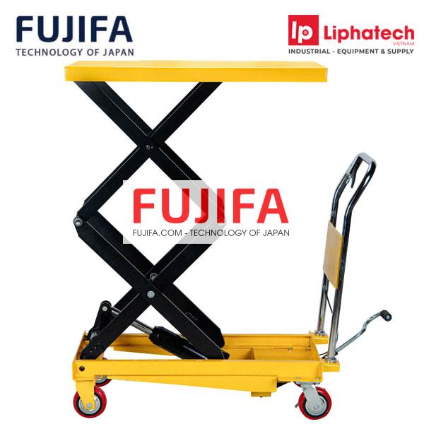 Xe Nâng Bàn 350Kg Khung Kéo Đôi Cao 1.3m PTS 350A FUJIFA Chính Hãng phân phối COCQ