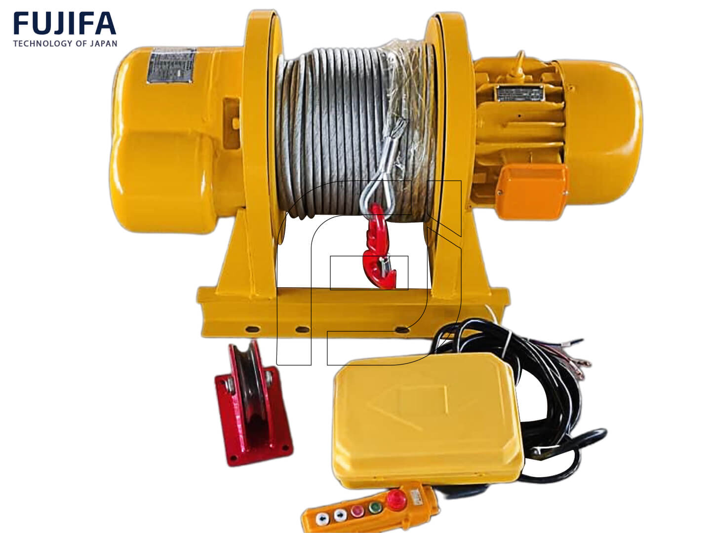 Máy tời điện đa năng FUJIFA KCD 2500/5000, 380V cáp 30m-100m Chính Hãng phân phối COCQ