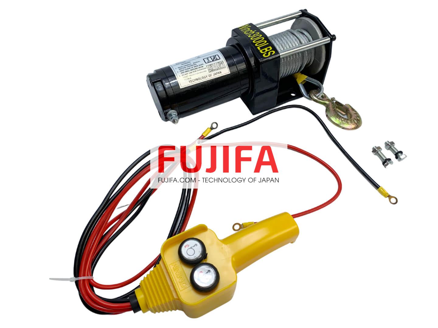 Máy tời điện ắc quy FUJIFA 3000 LBS 12V/24V-1361KG