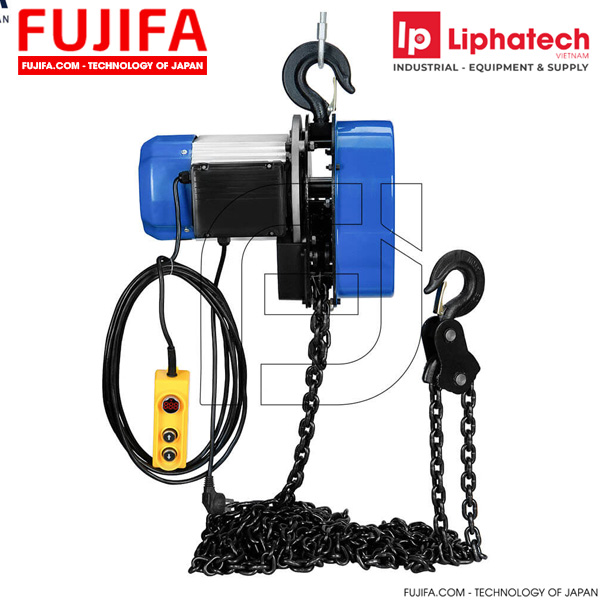 Pa lăng xích điện DHS FUJIFA 220V 2 Tấn 6M-9M DHS-220V-2T Chính Hãng phân phối COCQ