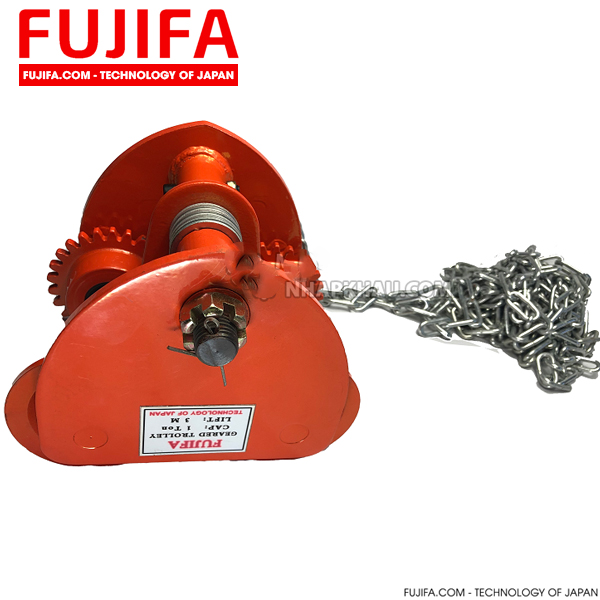 Con Chạy Treo Pa Lăng Xích Kéo Tay 1 Tấn 5M FUJIFA CCX-1T-5M – Giải Pháp Treo Pa Lăng Di Chuyển Dọc An Toàn Tời điện nhập khẩu Chính Hãng COCQ